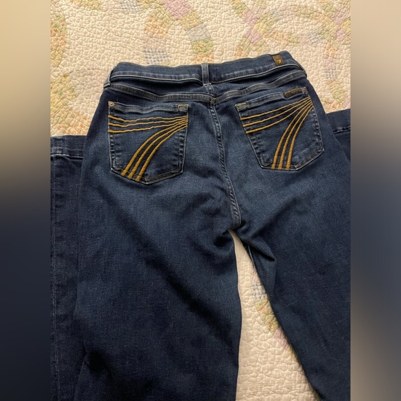 7FAMK dark wash gold pocket dojo - Picture 4 of 6